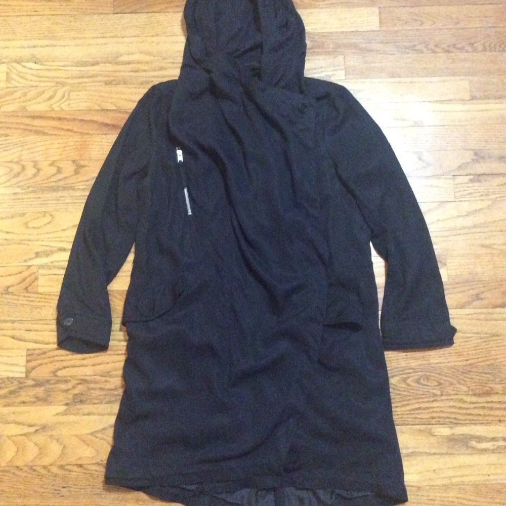 All Saints Women's Black Hooded Jacket